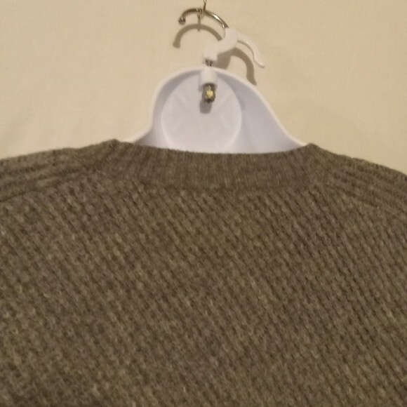 A.L.C. Graham Gray Ribbed Knit Wool-Blend Bell Sleeve Sweater - Picture 3 of 9